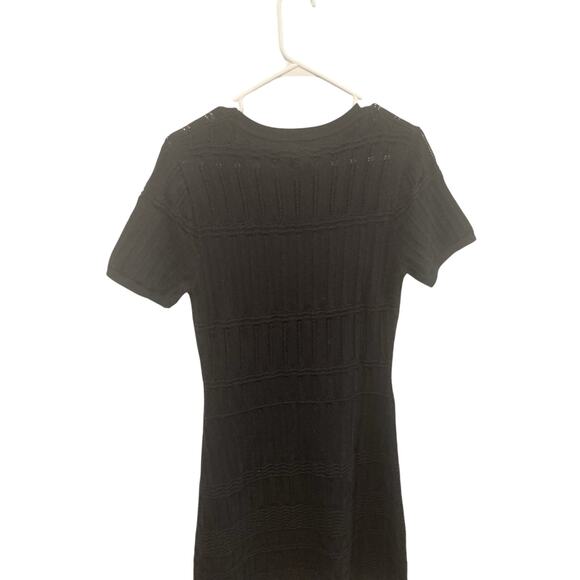 Gap Womens Short Sleeve Sweater Dress Size Small Cotton Black Fall Preppy NEW - Picture 11 of 13